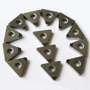 tipped pcbn inserts in 60 degree triangle shape T for hard turning